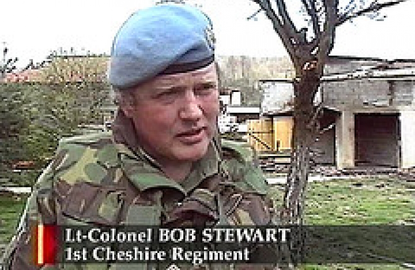 Bob Stewart in Bosnia