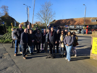 Peter Fortune and others campaigning in Hayes, Bromley